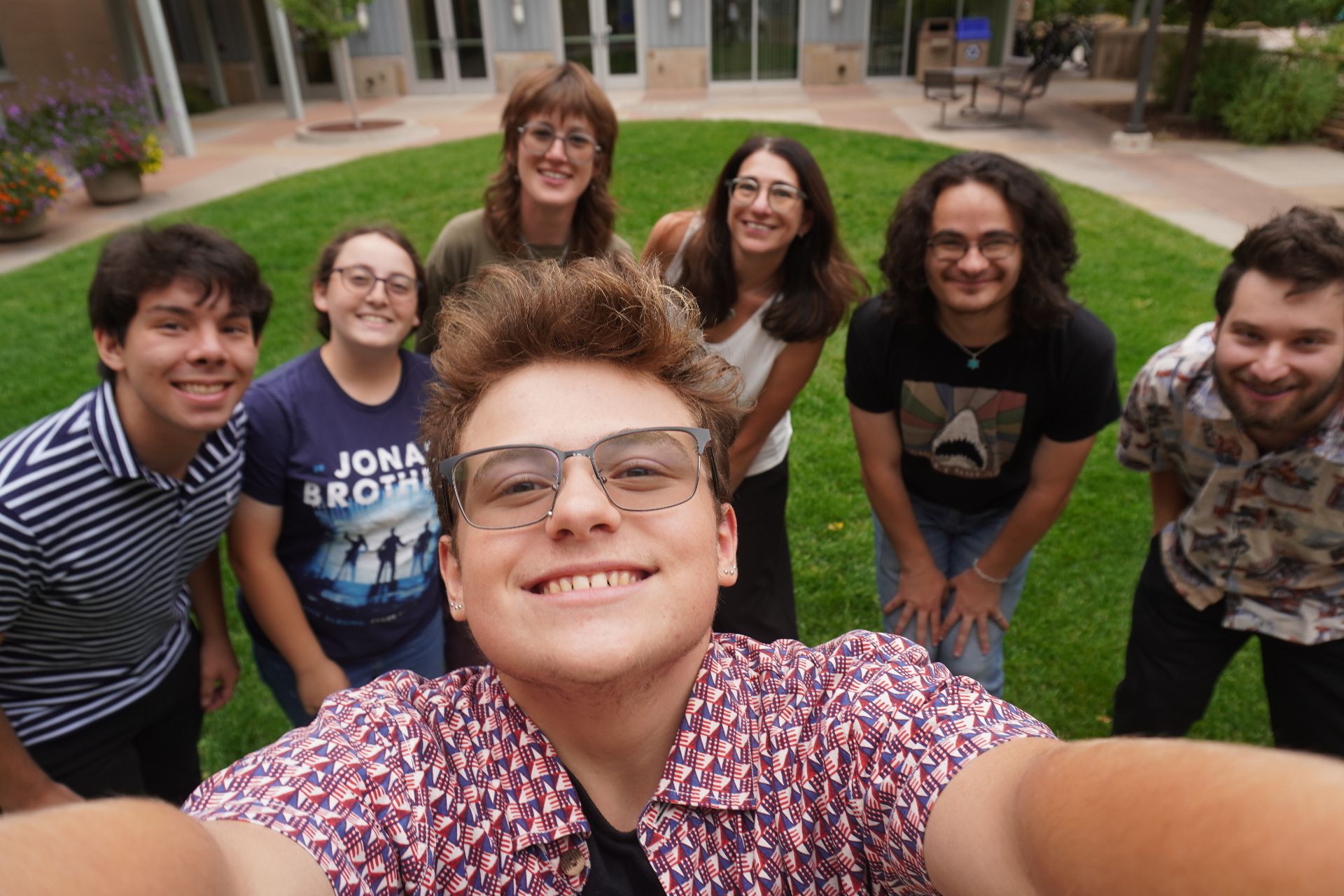 Hillel students coming together on the Auraria Campus